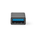 USB-C™ Adapter | USB 3.2 Gen 1 | USB-C™ Male | USB-A Female | 5 Gbps | OTG | Rond | Vernikkeld | Zwart | Doos