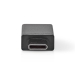USB-C™ Adapter | USB 3.2 Gen 1 | USB-C™ Male | USB-A Female | 5 Gbps | OTG | Rond | Vernikkeld | Zwart | Doos