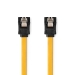 SATA Kabel | 6 Gbps | SATA 7-Pins Female | SATA 7-Pins Female | Vernikkeld | 0.50 m | Plat | PVC | Geel | Doos
