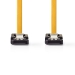 CCGP73250YE10 SATA Kabel | 6 Gbps | SATA 7-Pins Female | SATA 7-Pins Female | Vernikkeld | 1.00 m | Plat | PVC | Geel | Polybag