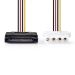 CCGP73530VA015 Interne Voedingskabel | SATA 15-Pins Male | Molex Female | Verguld | 0.15 m | Rond | PVC | Multicolour | Envelop