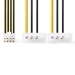 CCGP74400VA015 Interne Voedingskabel | EPS 8-Pins Male | 2x Molex Male | Verguld | 0.15 m | Rond | PVC | Geel / Zwart | Envelop