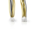 CCGP74410VA015 Interne Voedingskabel | EPS 8-Pins Male | P4 Female | Verguld | 0.15 m | Rond | PVC | Geel / Zwart | Envelop