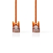 CAT5e Netwerkkabel | SF/UTP | RJ45 Male | RJ45 Male | 7.50 m | Rond | PVC | Oranje | Polybag