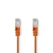 CAT5e Netwerkkabel | SF/UTP | RJ45 Male | RJ45 Male | 7.50 m | Rond | PVC | Oranje | Polybag