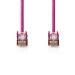 CAT5e-Kabel | SF/UTP | RJ45 (8P8C) Male | RJ45 (8P8C) Male | 3.00 m | Rond | PVC | Roze | Polybag