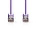 CAT5e Netwerkkabel | SF/UTP | RJ45 Male | RJ45 Male | 30.0 m | Rond | PVC | Violet | Polybag