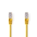 CAT5e Netwerkkabel | SF/UTP | RJ45 Male | RJ45 Male | 20.0 m | Rond | PVC | Geel | Polybag