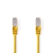 CAT5e Netwerkkabel | SF/UTP | RJ45 Male | RJ45 Male | 5.00 m | Rond | PVC | Geel | Polybag