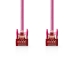 CCGP85221PK100 CAT6-kabel | RJ45 Male | RJ45 Male | S/FTP | 10.0 m | Rond | LSZH | Roze | Polybag
