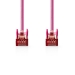 CCGP85221PK100 CAT6 Netwerkkabel | RJ45 Male | RJ45 Male | S/FTP | 10.0 m | Rond | LSZH | Roze | Polybag