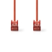 CAT6 Netwerkkabel | RJ45 Male | RJ45 Male | S/FTP | 10.0 m | Rond | LSZH | Rood | Polybag