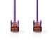 CAT6 Netwerkkabel | RJ45 Male | RJ45 Male | S/FTP | 3.00 m | Rond | LSZH | Violet | Polybag