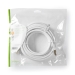 CAT8.1-Kabel | S/FTP | RJ45 Male | RJ45 Male | 7.50 m | Rond | LSZH | Wit | Polybag