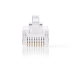 CCGP89300TP RJ45-Connector | Male | Solid UTP CAT5 | Recht | Verguld | 10 Stuks | PVC | Transparant | Envelop
