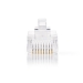 CCGP89301TP RJ45-Connector | Male | UTP CAT5 | Recht | Verguld | 10 Stuks | PVC | Transparant | Polybag
