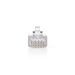 RJ45-Connector | Male | Solid U/FTP CAT5 | Recht | Verguld | 10 Stuks | PVC | Transparant | Polybag