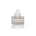 CCGP89303ME RJ45-Connector | Male | Stranded STP CAT5 | Recht | Verguld | 10 Stuks | PVC | Transparant | Polybag