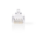 CCGP89305TP RJ45-Connector | Male | Stranded UTP CAT6 | Recht | Verguld | 10 Stuks | PVC | Transparant | Envelop