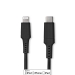 Lightning Kabel | USB 2.0 | Apple Lightning 8-Pins | USB-C™ Male | 480 Mbps | Vernikkeld | 2.00 m | Rond | PVC | Zwart | Doos