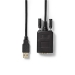 RS232-Converter | USB-A Male | RS232 | Vernikkeld | 0.90 m | Rond | PVC | Zwart | Doos