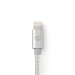 Lightning Kabel | USB 2.0 | Apple Lightning 8-Pins | USB-A Male | 480 Mbps | Verguld | 1.00 m | Rond | Gevlochten / Nylon | Aluminium | Cover Window Box