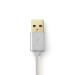 Lightning Kabel | USB 2.0 | Apple Lightning 8-Pins | USB-A Male | 480 Mbps | Verguld | 1.00 m | Rond | Gevlochten / Nylon | Aluminium | Cover Window Box