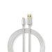 CCTB39300AL20 Lightning Kabel | USB 2.0 | Apple Lightning 8-Pins | USB-A Male | 480 Mbps | Verguld | 2.00 m | Rond | Gebreid / Nylon | Aluminium | Cover Window Box