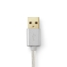 Lightning Kabel | USB 2.0 | Apple Lightning 8-Pins | USB-A Male | 480 Mbps | Verguld | 2.00 m | Rond | Gevlochten / Nylon | Aluminium | Cover Window Box