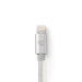 Lightning Kabel | USB 2.0 | Apple Lightning 8-Pins | USB-A Male | 480 Mbps | Verguld | 3.00 m | Rond | Gevlochten / Nylon | Aluminium | Cover Window Box