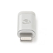 CCTB39901AL Lightning-Adapter | Apple Lightning 8-Pins | USB Micro-B Female | Verguld | Rond | Aluminium
