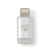 Lightning-Adapter | Apple Lightning 8-Pins | USB Micro-B Female | Verguld | Rond | Aluminium