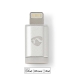 Lightning-Adapter | Apple Lightning 8-Pins | USB Micro-B Female | Verguld | Rond | Aluminium