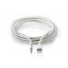 Lightning-Adapter | Apple Lightning 8-Pins | 3,5 mm Male | Verguld | 1.00 m | Rond | Nylon