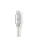 Lightning-Adapter | Apple Lightning 8-Pins | 3,5 mm Male | Verguld | 1.00 m | Rond | Nylon