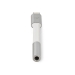 Lightning-Adapter | Apple Lightning 8-Pins | 3,5 mm Female | Verguld | 0.15 m | Rond | Aluminium
