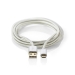 CCTB60500AL10 USB 2.0-Kabel voor Synchroniseren en Opladen | Verguld 1,0 m | USB A Male naar Micro-USB B Male | Voor Aansluiten van Smartphones en Mobiele Apparaten
