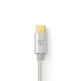 USB 2.0-Kabel voor Synchroniseren, Opladen en AV-Ondersteuning | Verguld 2,0m | USB C™ Male naar USB A Male | Voor Aansluiten van Smartphones en Mobiele Apparaten