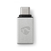 USB-C™ Adapter | USB 3.2 Gen 1 | USB-C™ Male | USB-A Female | 5 Gbps | Rond | Vernikkeld | Zilver | Cover Window Box