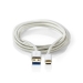 CCTB61600AL10 USB-Kabel | USB 3.2 Gen 1 | USB-A Male | USB-C™ Male | 15 W | 5 Gbps | Verguld | 1.00 m | Rond | Gevlochten / Nylon | Aluminium | Cover Window Box