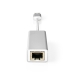 USB-netwerkadapter | USB 3.2 Gen 1 | 1 Gbps | USB-A Male | RJ45 Female | 0.20 m | Rond | Verguld | Koper | Zilver | Cover Window Box