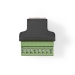 CCTV-Beveiligingsconnector | 8-aderig naar RJ45 Female