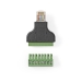 CCTV-Beveiligingsconnector | 8-Aderig naar RJ45 Male