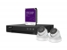 CCTVPROM20W IP-VIDEOBEWAKINGSSET - 4-KANAALS NVR-RECORDER - 2 x WITTE IP DOME-CAMERA - 1 TB HD - KABELS