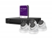 CCTVPROM21W IP-VIDEOBEWAKINGSSET - 4-KANAALS NVR-RECORDER - 4 x WITTE IP DOME-CAMERA - 2 TB HD - KABELS