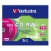 CD-RW 8-12x 700MB kleuren 5 Pack Slim Case