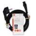 Stroomkabel | Type F (CEE 7/7) Male | IEC-320-C5 | Gehoekt | Recht | Vernikkeld | 2.00 m | Rond | PVC | Zwart | Label