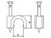 RONDE KABELCLIP, GRIJS, 6mm (100st/doos)