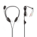 PC-Headset | On-Ear | Stereo | 2x 3.5 mm | Inklapbare Microfoon | Zwart