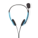 PC-Headset | On-Ear | Stereo | 2x 3.5 mm | Inklapbare Microfoon | Blauw